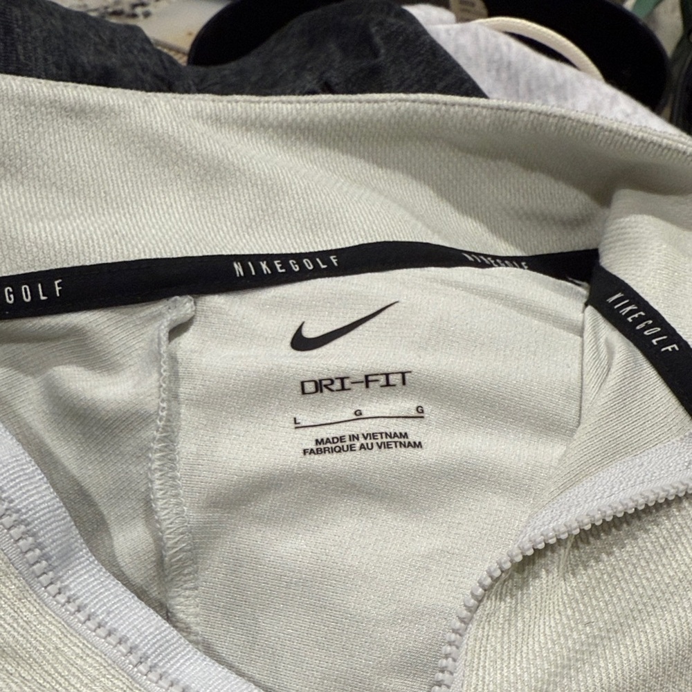 Nike Golf Dri-FIT Cream Jacket UCONN